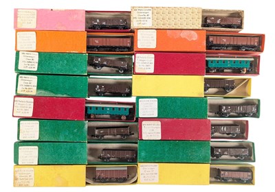 Lot 212 - MODEL RAILWAY - COLLECTION OF VEB PREFO N GAUGE ROLLING STOCK