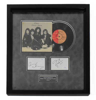 Lot 3 - QUEEN - BRIAN MAY & ROGER TAYLOR - AUTOGRAPH PRESENTATION