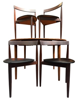 Lot 290A - HANS OLSEN FOR FREM ROJLE - ROUNDETTE TABLE & CHAIRS