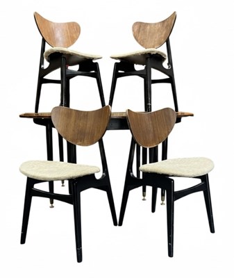 Lot 235A - E. GOMME FOR G PLAN - MID CENTURY LIBRENZA RANGE DINING TABLE AND CHAIRS