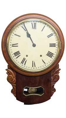 Lot 1005 - SETH THOMAS STYLE DROP DIAL WALL CLOCK