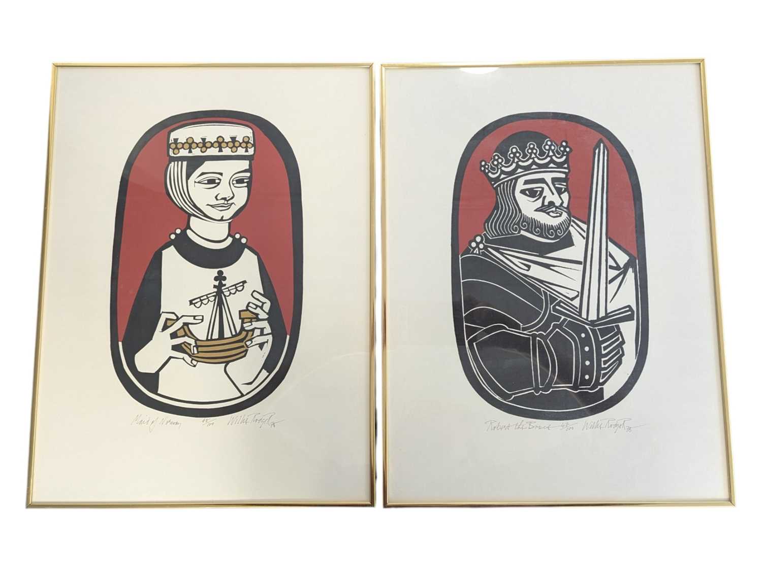Lot 385 - WILLIE RODGER (1930 - 2018) - TWO 1970S LIMITED EDITION PLAYING CARDS SCREENPRINT PRINTS