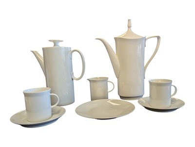 Lot 168 - VINTAGE WHITE CHINA COFFEE SERVICE