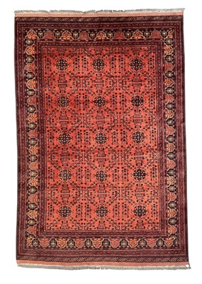 Lot 409 - LARGE 20TH CENTURY AFGHAN KHAN MOHAMADI CARPET RUG