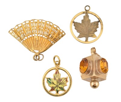 Lot 242 - COLLECTION OF FOUR CHARM PENDANTS
