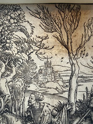 Lot 350 - AFTER ALBRECHT DURER (1471-1582) - THE KNIGHT & THE LANSQUENET - WOODCUT