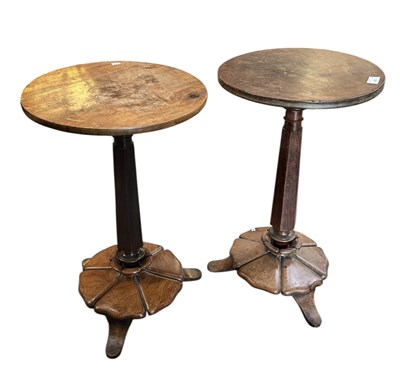 Lot 430 - PAIR OF 19TH CENTURY WILLIAM IV MAHOGANY WINE SIDE TABLES