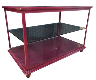 Lot 246 - HIGH END DESIGN CONTEMPORARY PAINTED WOOD & GLASS HABERDASHERY SHOP DISPLAY CABINET
