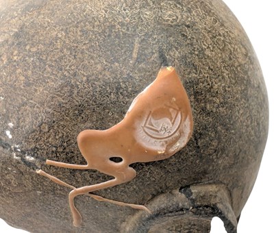 Lot 18 - CHINESE CARVED LIMESTONE HEAD OF A LUOHAN / ARHAT 石刻罗汉头像