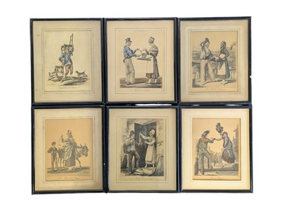 Lot 483 - COLLECTION 19TH CENTURY FRENCH AQUATINTS BY PHILIBERT-LOUIS DEBUCOURT