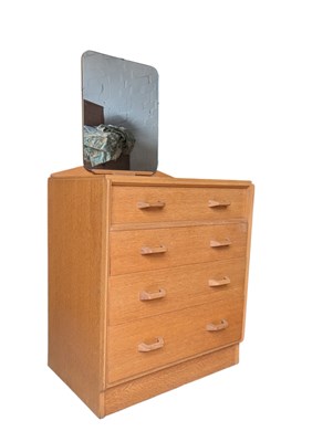 Lot 579 - G PLAN FURNITURE - MID CENTURY G PLAN BRANDON OAK DRESSING CHEST