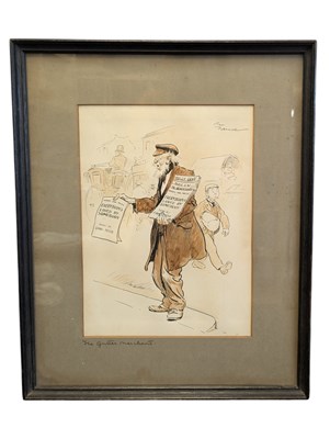 Lot 492 - EARLY 20TH CENTURY TOM BROWNE GUTTER MERCHANT SKETCH