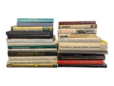 Lot 524 - COLLECTION MUIC BOX & AUTOMATA RELATED BOOKS