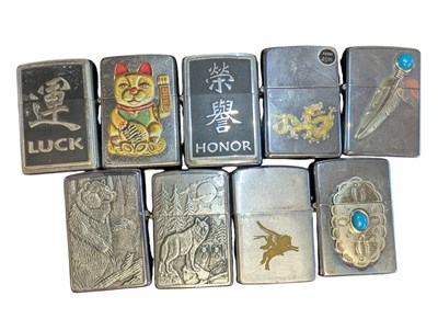 Lot 402 - COLLECTION OF LATE 20TH CENTURY VINTAGE ZIPPO LIGHTERS