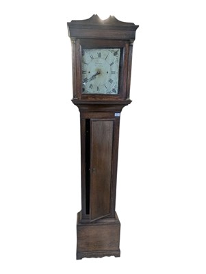 Lot 916 - 19TH CENTURY OAK LONG CASE CLOCK