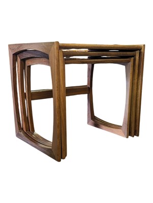 Lot 619 - ROGER BENNETT FOR G PLAN FURNITURE - MID CENTURY TEAK NEST OF TABLES