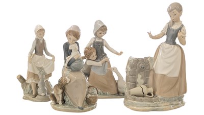 Lot 172 - LLADRO / NAO - COLLECTION OF HAND MADE SPANISH PORCELAIN FIGURINES
