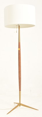Lot 421 - JOHN LEWIS - CONTEMPORARY TEAK & BRASS ATOMIC FLOOR STANDARD LAMP