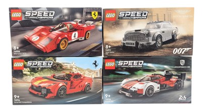Lot 648 - LEGO - x4 SEALED SPEED CHAMPIONS SETS NO. 76914, 76916, 76906, & 76911