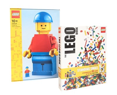 Lot 650 - LEGO - BOXED SET NO. 40649 UPSCALED LEGO MINIFIGURE & THE LEGO BOOK