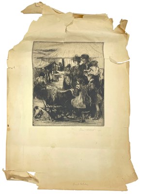 Lot 16 - LILIAN WHITEHEAD (1894-1959) - BANK HOLIDAY, 1921 - ETCHING ON PAPER