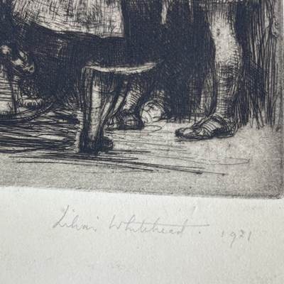 Lot 16 - LILIAN WHITEHEAD (1894-1959) - BANK HOLIDAY, 1921 - ETCHING ON PAPER
