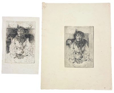 Lot 19 - LILIAN WHITEHEAD (1894-1959) - OLD CHELSEA, C. 1919 - TWO ETCHINGS ON PAPER
