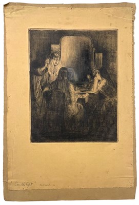 Lot 22 - LILIAN WHITEHEAD (1894-1959) - CANDLELIGHT - THREE ETCHINGS ON PAPER