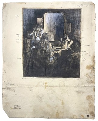 Lot 22 - LILIAN WHITEHEAD (1894-1959) - CANDLELIGHT - THREE ETCHINGS ON PAPER