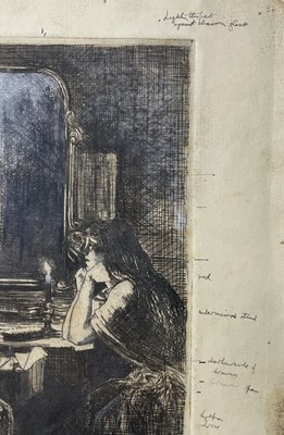 Lot 22 - LILIAN WHITEHEAD (1894-1959) - CANDLELIGHT - THREE ETCHINGS ON PAPER