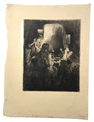 Lot 22 - LILIAN WHITEHEAD (1894-1959) - CANDLELIGHT - THREE ETCHINGS ON PAPER