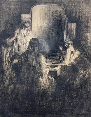 Lot 22 - LILIAN WHITEHEAD (1894-1959) - CANDLELIGHT - THREE ETCHINGS ON PAPER