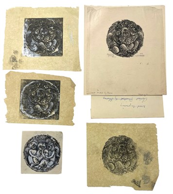 Lot 24 - LILIAN WHITEHEAD (1894-1959) - CHRIST CHILD PRICKED BY THORNS, 1929 - WOOD ENGRAVINGS