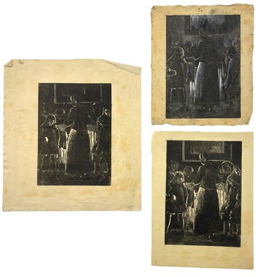 Lot 26 - LILIAN WHITEHEAD (1894-1959) - FIRELIGHT, 1926 - THREE WOOD ENGRAVINGS