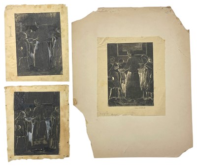 Lot 28 - LILIAN WHITEHEAD (1894-1959) - FIRELIGHT, 1926 - THREE WOOD ENGRAVINGS