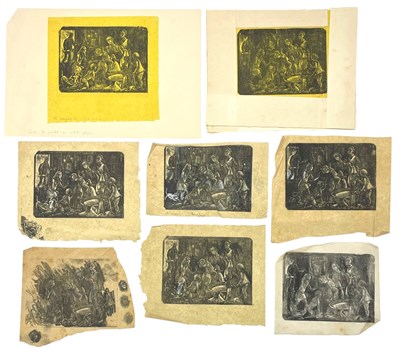 Lot 31 - LILIAN WHITEHEAD (1894-1959) - THE NAUGHTY BOY - EIGHT WOOD ENGRAVINGS