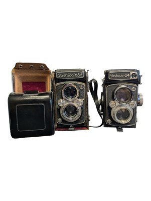 Lot 415 - TWO LATE 20TH CENTURY VINTAGE YASHICA TWIN LENS REFLEX CAMERAS