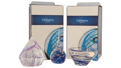 Lot 181 - CAITHNESS GLASS, SCOTLAND - TWO CONTEMPORARY LIMITED STUDIO ART GLASS PAPERWEIGHTS