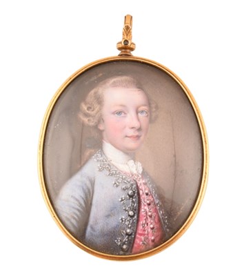 Lot 21 - NATHANIEL HONE ENAMEL PORTRAIT MINIATURE DUKE OF CUMBERLAND