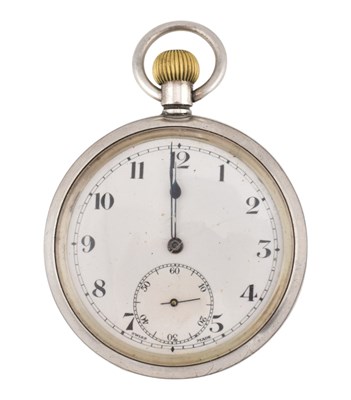 Lot 77 - ATLAS SWISS ROYAL PRESENTATION HALLMARKED SILVER POCKET WATCH