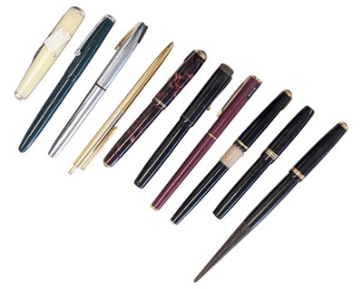 Lot 434 - COLLECTION OF LEVEL FILL FOUNTAIN PENS