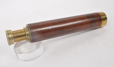 Lot 201 - VINTAGE 20TH CENTURY BRASS 3-DRAW TELESCOPE