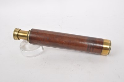 Lot 201 - VINTAGE 20TH CENTURY BRASS 3-DRAW TELESCOPE