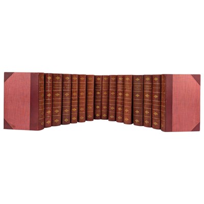 Lot 50 - AINSWORTH, WILLIAM -THE WORKS IN 16 VOLUMES, ILLUSTRATED BY GEORGE CRUIKSHANKS