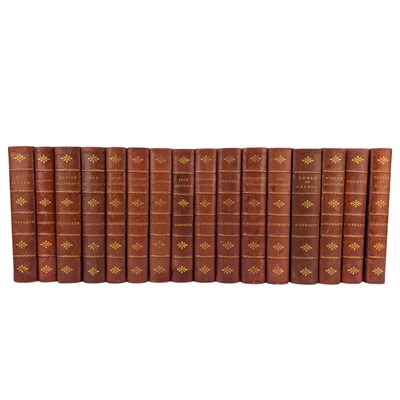 Lot 50 - AINSWORTH, WILLIAM -THE WORKS IN 16 VOLUMES, ILLUSTRATED BY GEORGE CRUIKSHANKS