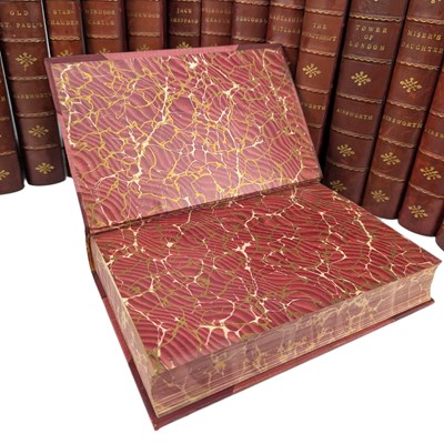 Lot 50 - AINSWORTH, WILLIAM -THE WORKS IN 16 VOLUMES, ILLUSTRATED BY GEORGE CRUIKSHANKS