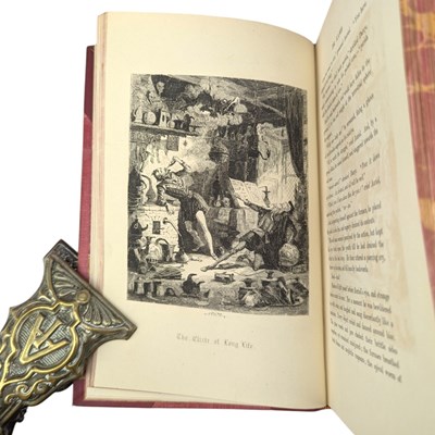 Lot 50 - AINSWORTH, WILLIAM -THE WORKS IN 16 VOLUMES, ILLUSTRATED BY GEORGE CRUIKSHANKS