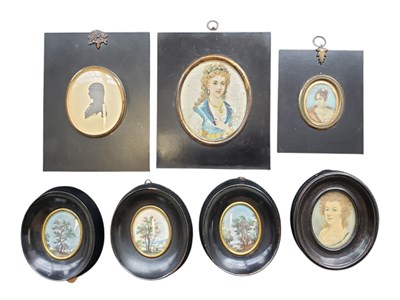 Lot 429 - COLLECTION OF 19TH CENTURY & LATER FRAMED MINIATURES