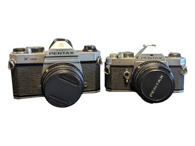 Lot 437 - TWO LATE 20TH CENTURY VINTAGE ASAHI PENTAX SLR CAMERAS