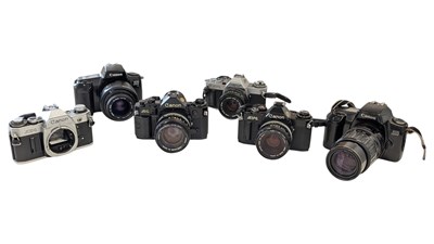 Lot 442 - CANON, JAPAN - COLLECTION OF VINTAGE & LATER SLR CAMERAS
